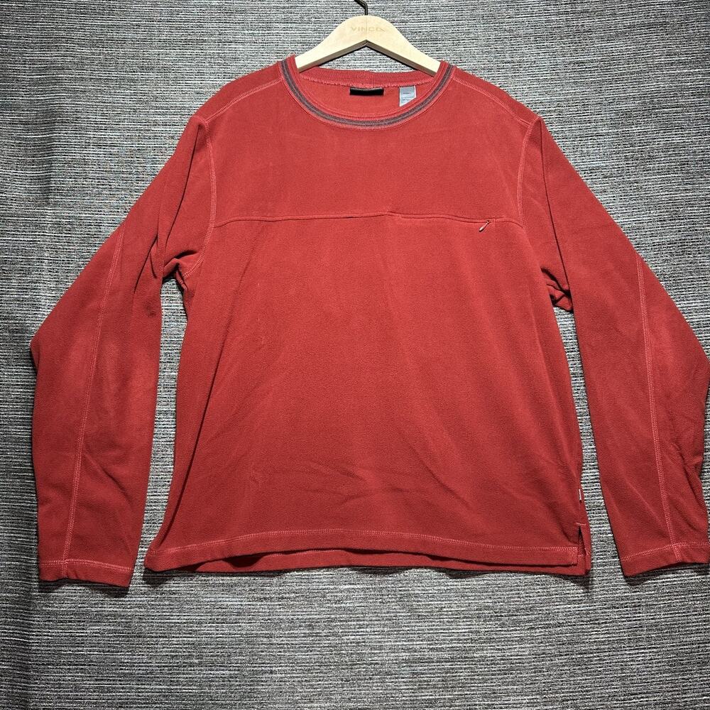 REI Sweatshirt Men's Size L Red Pullover Long Sleeve Hiking 698668